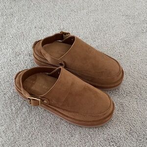 NEW Madden Girl Tan Suede Mules